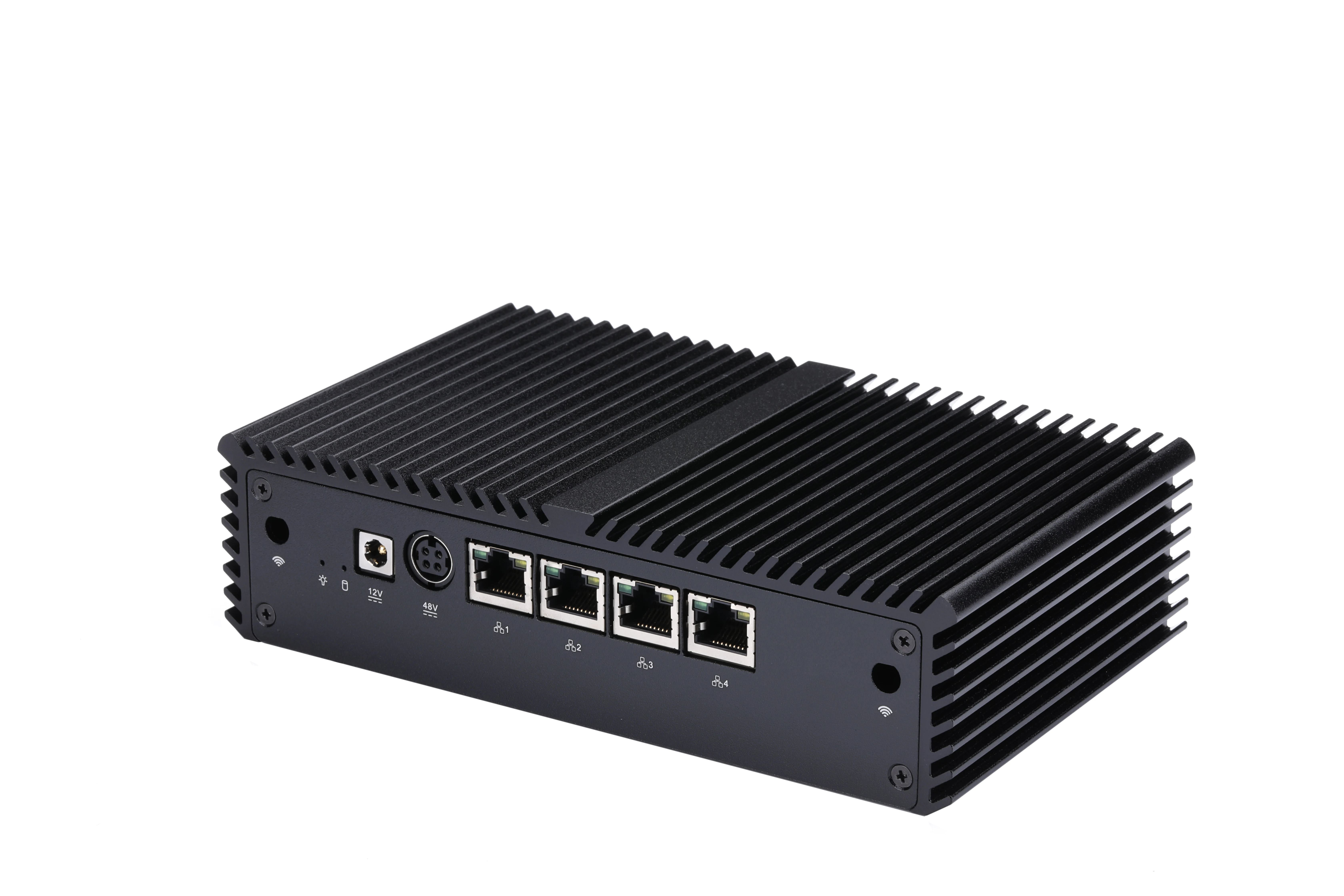 كمبيوتر صغير Qotom بدون مروحة Q710G4 Celeron J3455 POE 4 جيجابت LAN بوابة راوتر كمبيوتر صغير