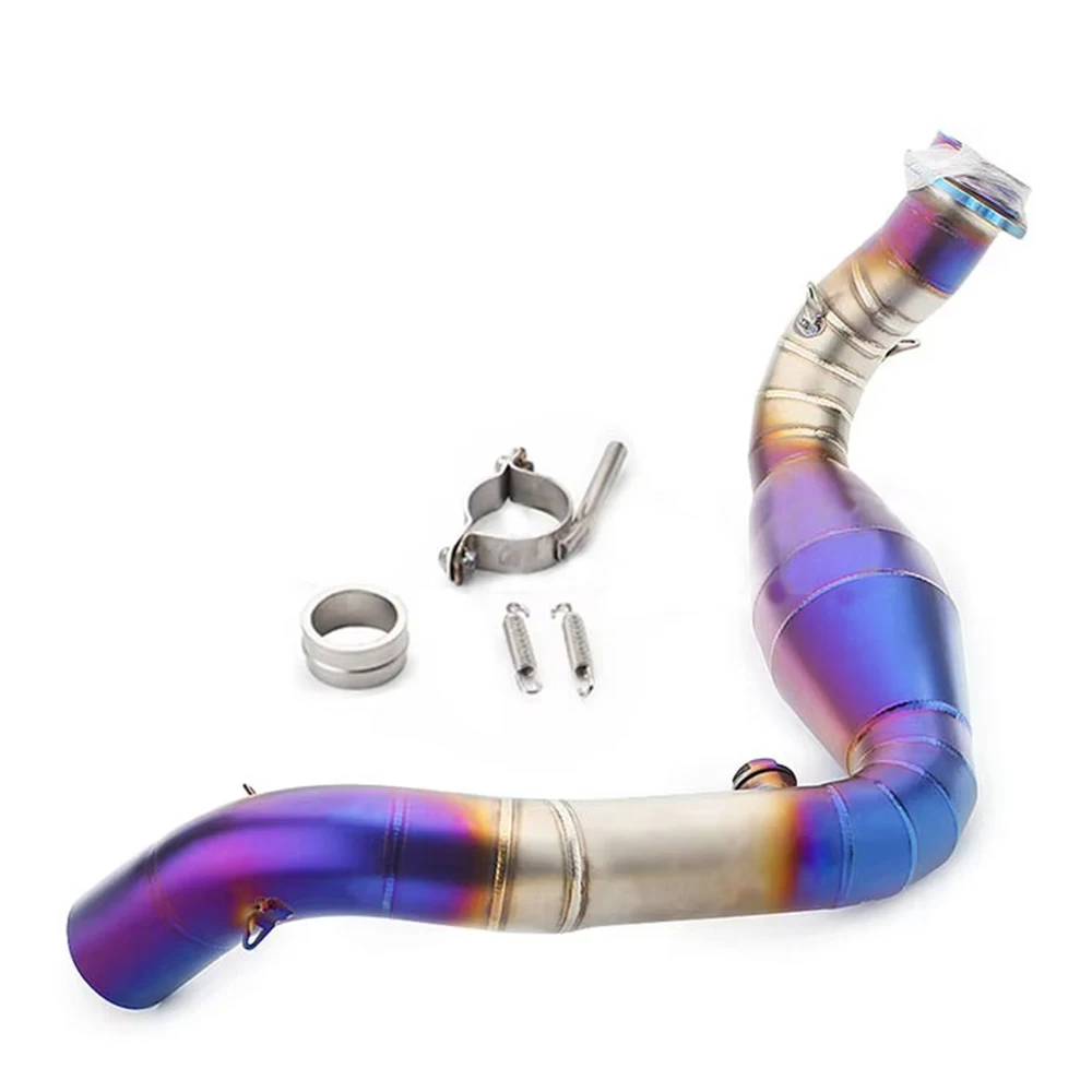 Motorcross Front Pipe Stainless Steel Exhaust Full Systems Connect Tube cheap For BMW G310 G310R Motorcycle Exhaust Slip on