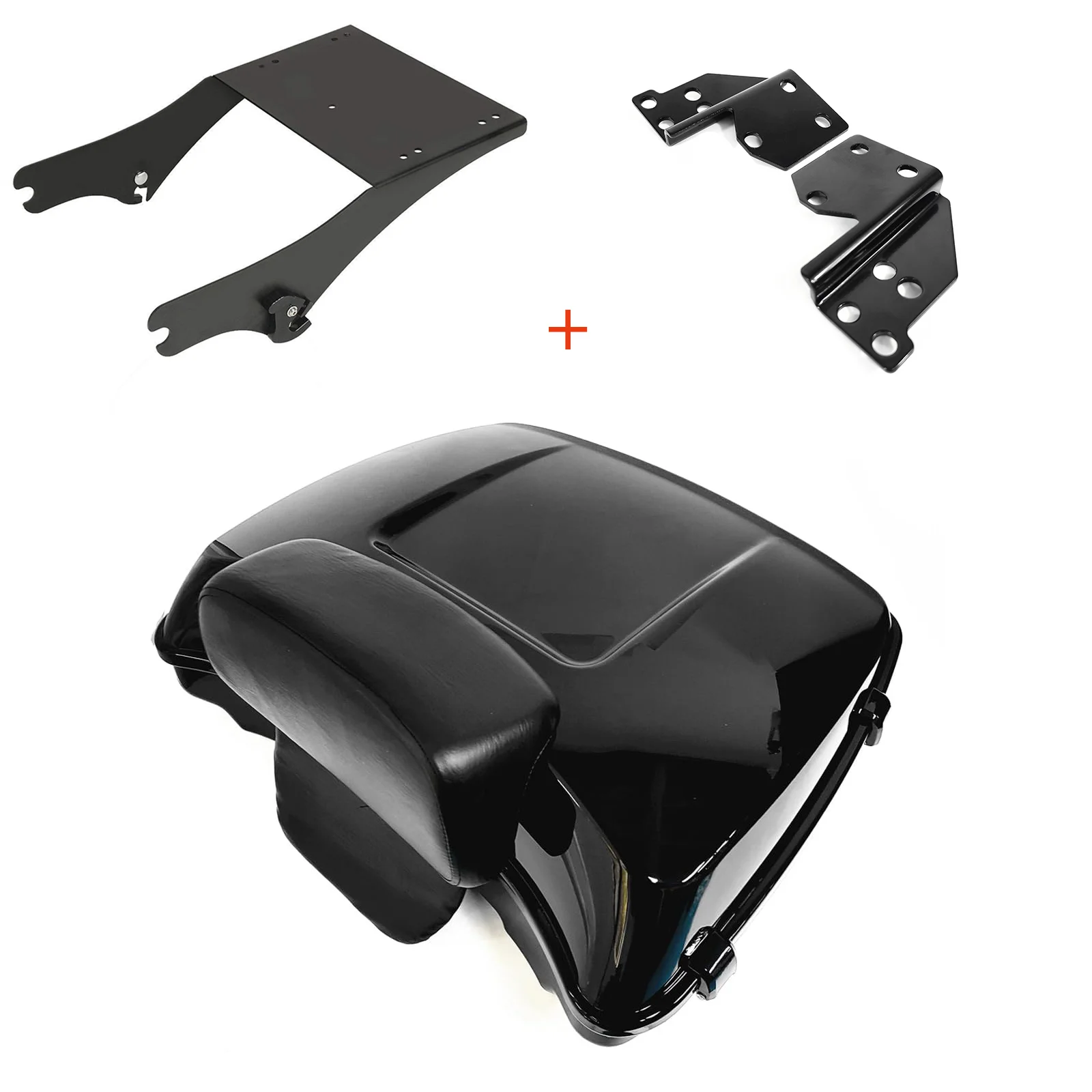 

Top Case Moto Trunk Razor Tail Box With Luggage Rack For Harley Touring 1997-2008 Road King Road Glide Street Glide