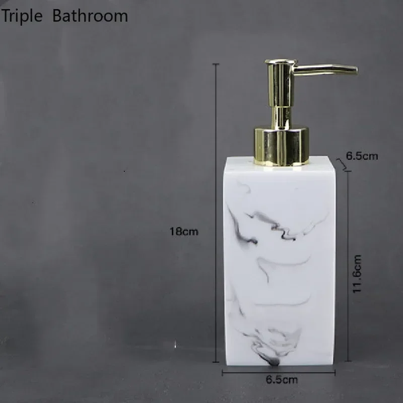 260ml 400ml Marble Texture Resin Soap Dispenser Portable Bathroom Accessories Shampoo Wristband Hand Dispenser Lotion Bottle