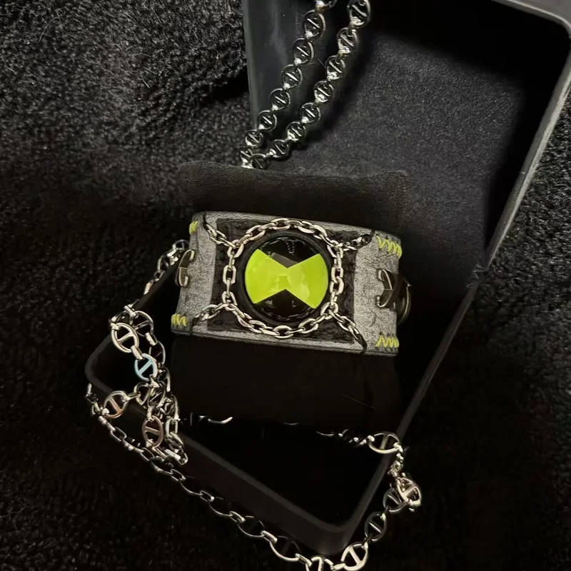 

Omnitrix Ben10 браслет ручной работы аниме герой Бен Теннисон панк модный унисекс регулируемый силиконовый браслет для игр косплей