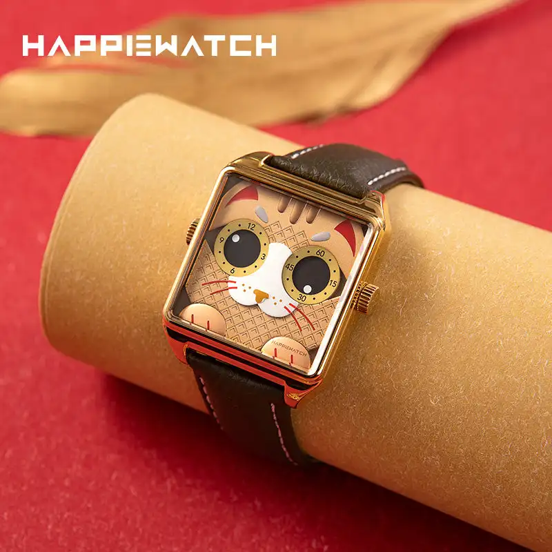 Happie Watch Luxury Couple Watches Sapphire crystal Quartz Wrist Watch for Men Women Gift waterproof