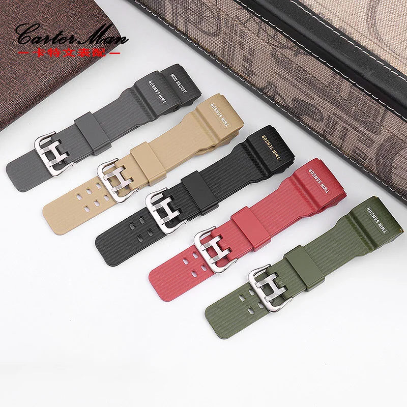 For Casio Watches Watchband Silicone Rubber Bands for Casio GG1000 Gwg100 Gsg100 All Serious Bracelet Watch Strap Men\'s bracelet