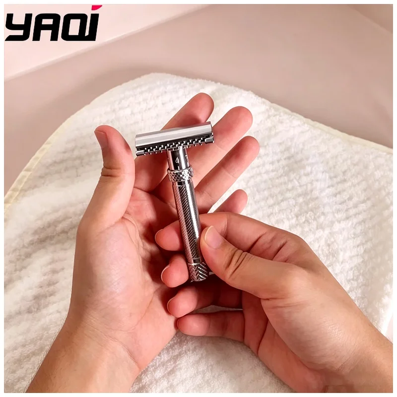 YAQI Adjustable THE FINAL CUT OC Chrome Color Safety Razor Men Shaving Products Wet Shave Tools Best Gift for Men Mens Gift