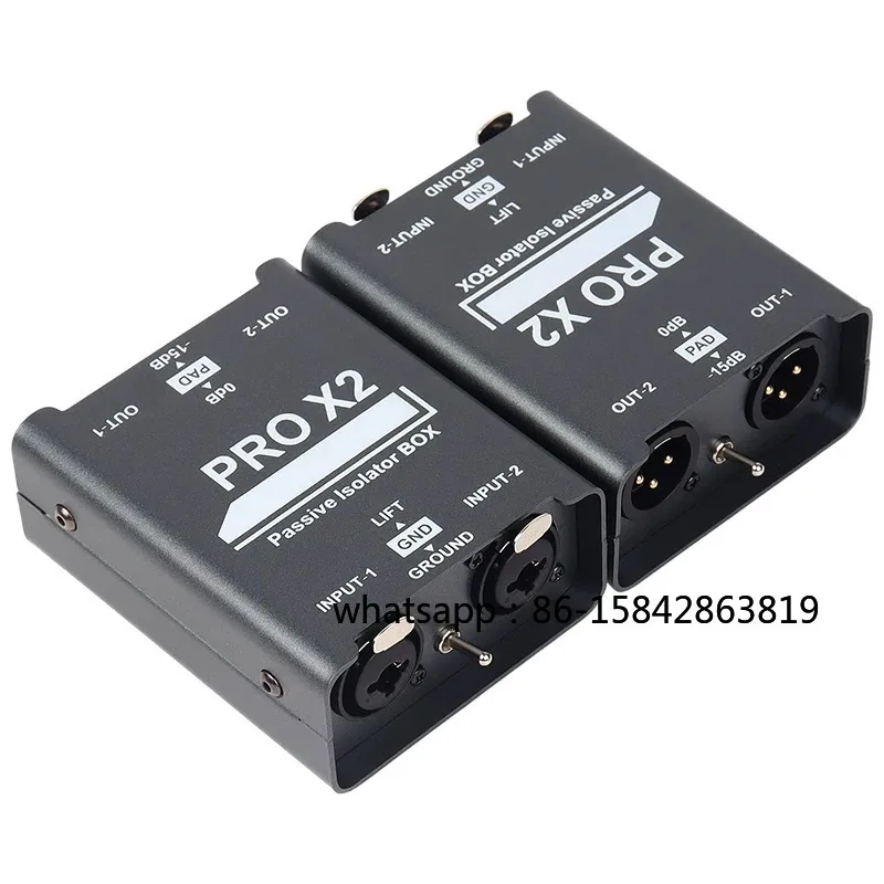 Audio Current Eliminator, Mute Signal Isolator, Dual Channel, 6.5