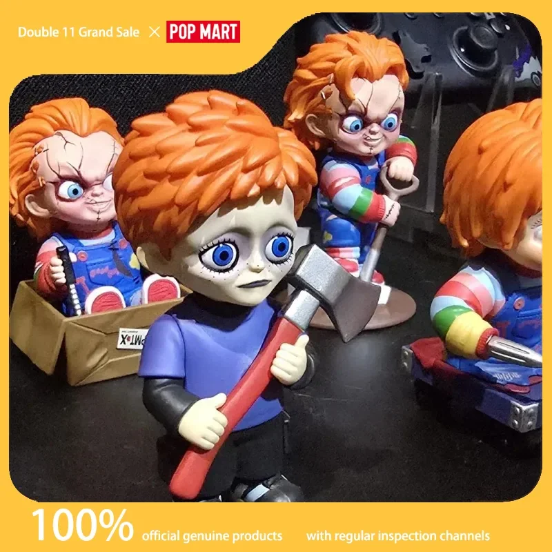

Genuine Popmart Halloween Chucky Childs Play Series Blind Box Trendy Toy Figure Gift Trendy Toys Ornaments Figure Mysterious Box