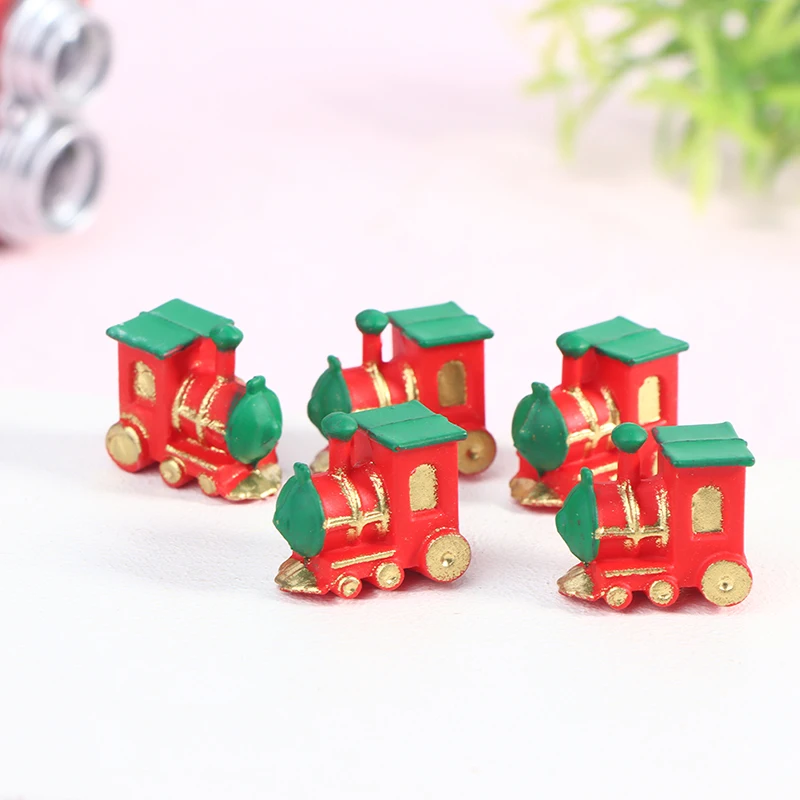 1pcs 1:12 Dollhouse Miniature Mini Small Train Simulation Model For Doll House Decor Pretend Toys Accessories