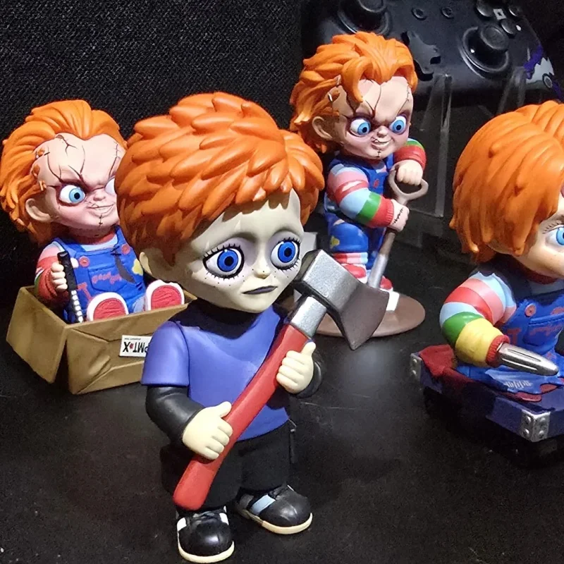 

Genuine Popmart Halloween Chucky Childs Play Series Blind Box Trendy Toy Figure Gift Trendy Toys Ornaments Figure Mysterious Box