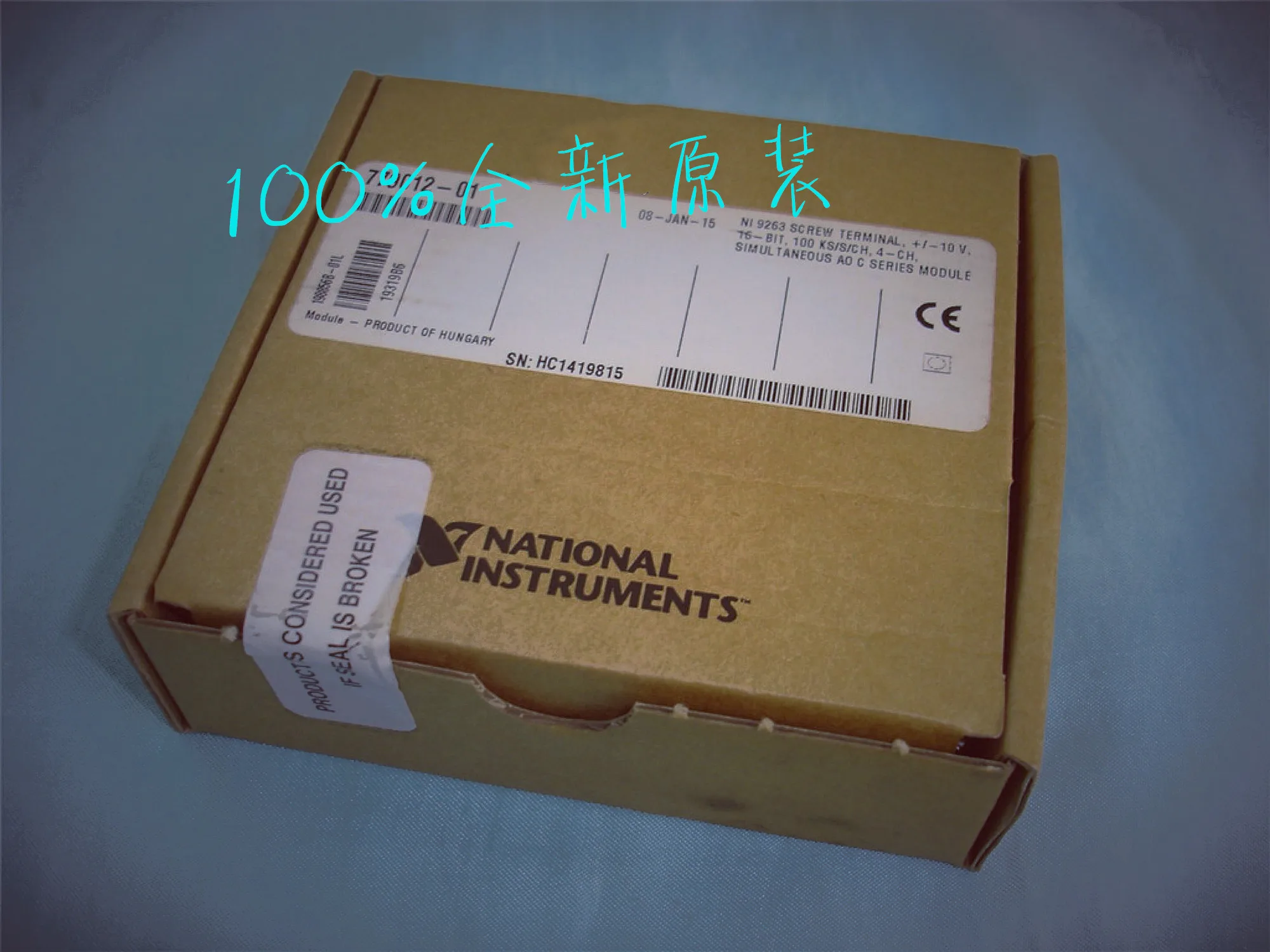 New Original NI CRIO-9263 Analog Output Module 779012-01 Data Acquisition Card Invoicing