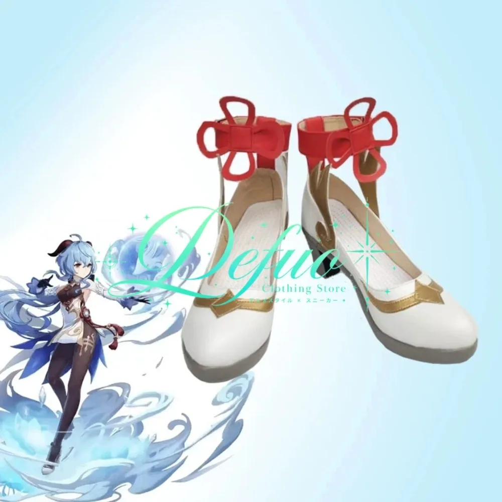 Ganyu Cosplay High Heel Boots Custom Made for Valentine Game Festival Anime Event and Photo Shoot