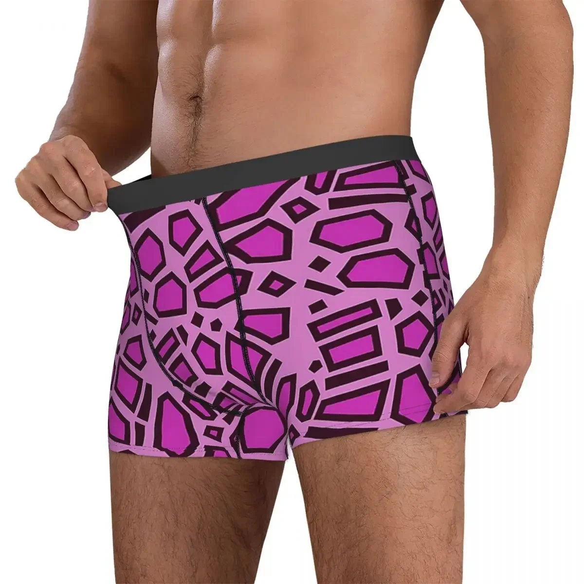 Boxer Underpants Shorts Kipo Pink Mega Jaguar Spots Panties Men Comfortable Underwear for Homme Man Boyfriend Gifts