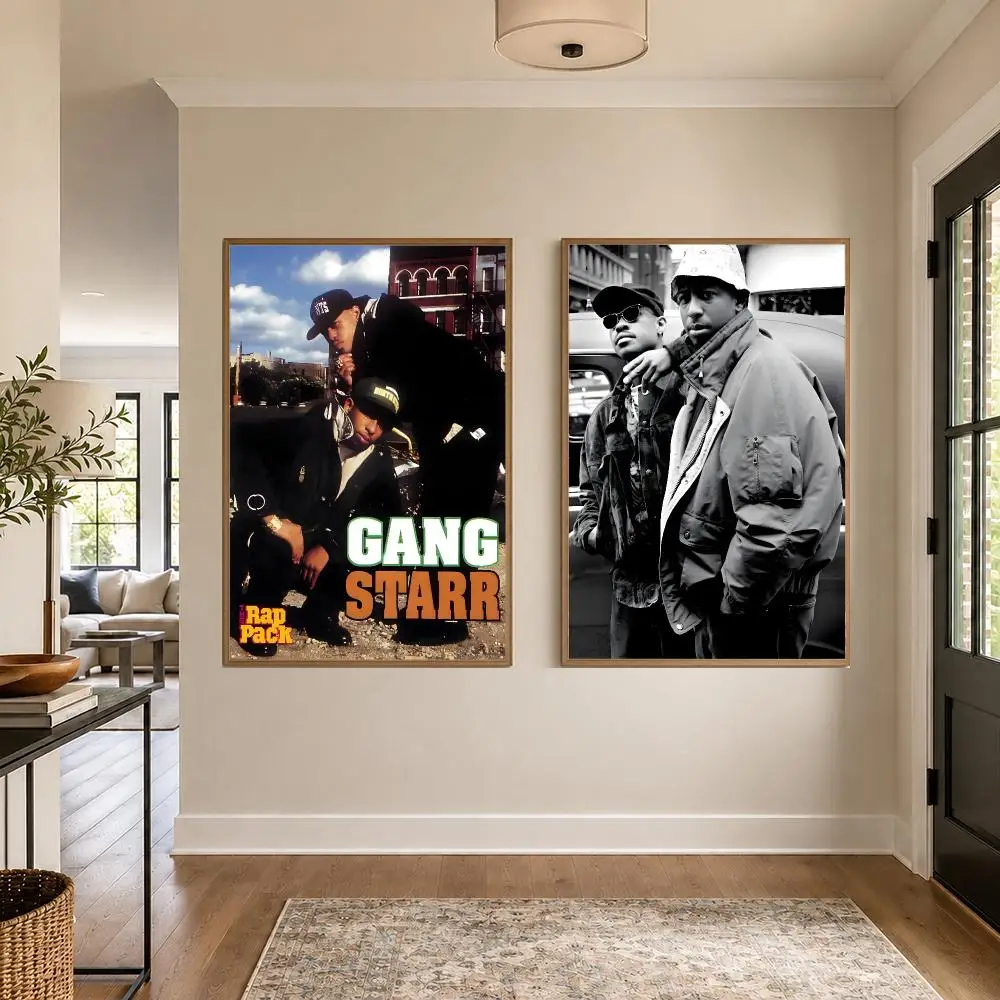 Band G-Gang Starr Poster Graphic Wall Art Poster HD Waterproof PP Paper Print for Bedroom Living Room Office Decor Gift