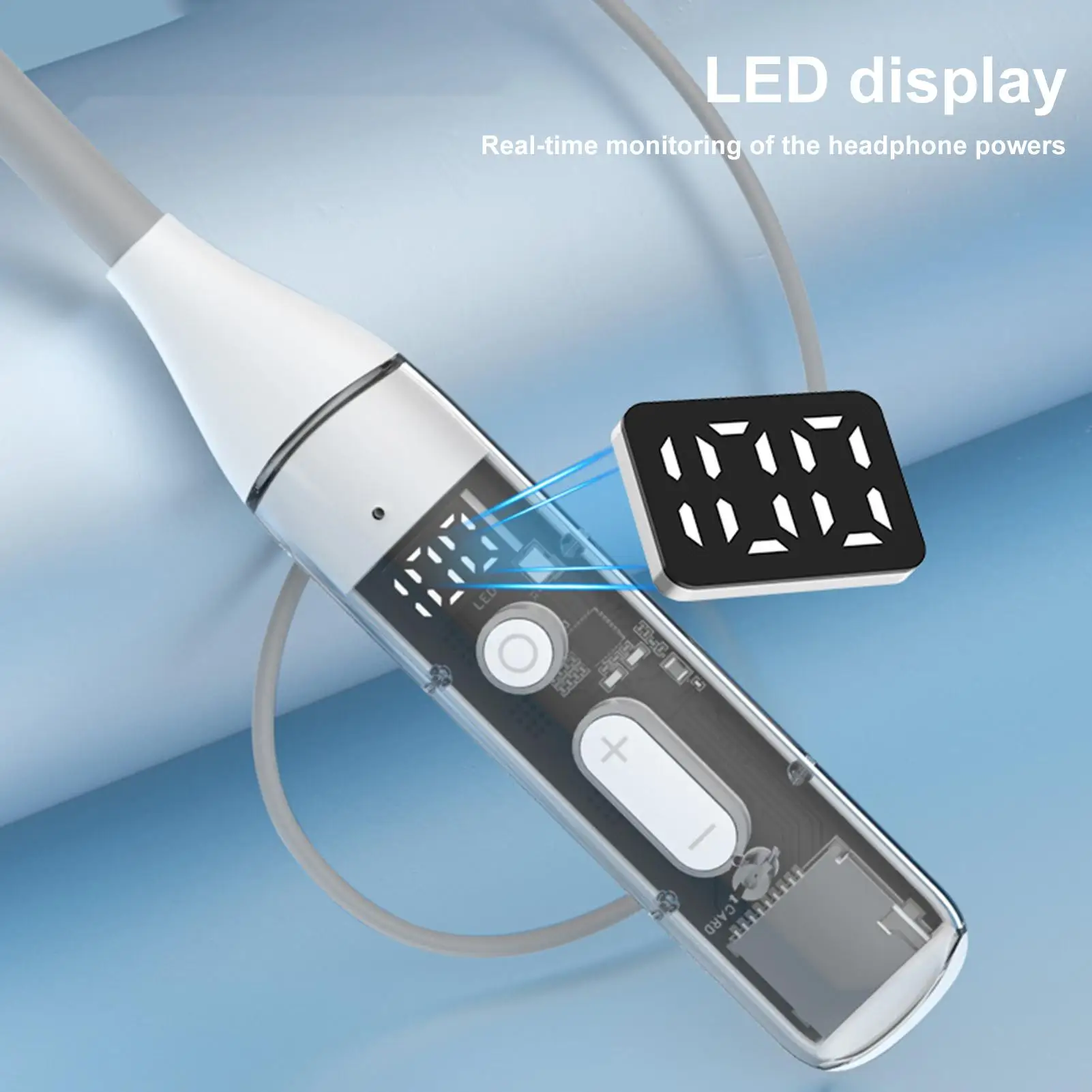 

Наушники с шейным ремешком Легкие наушники с шейным ремешком Прозрачная гарнитура Беспроводные Bluetooth-наушники Супер длинный аккумулятор