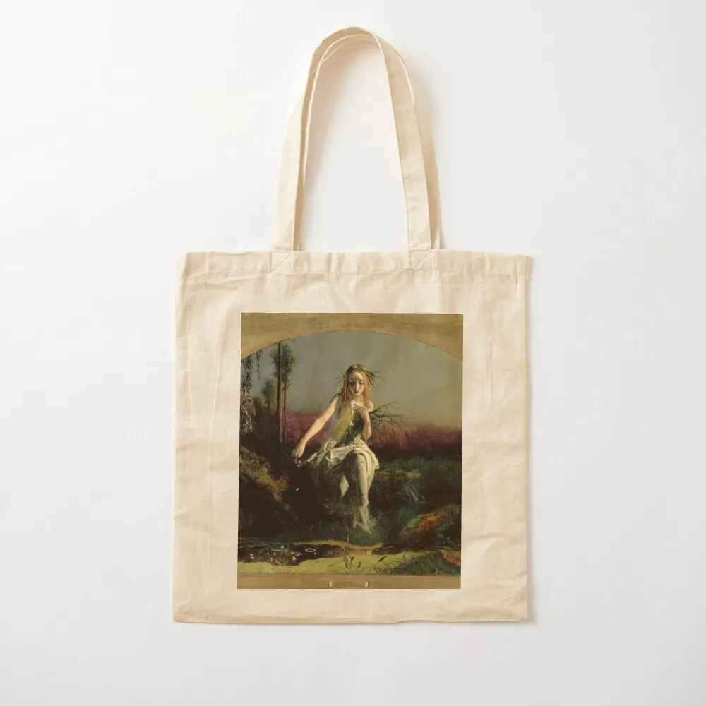 Ophelia 1852 - Arthur Hughes Tote Bag حقيبة قماش حقيبة للمتسوقين حقائب نسائية للمتسوقين الجامعيين #2