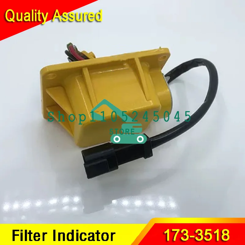 Hydraulic Oil Return Filter Indicator 173-3518 1733518 for E320C 320D 325C 325D 330C/D E336D Construction Machinery