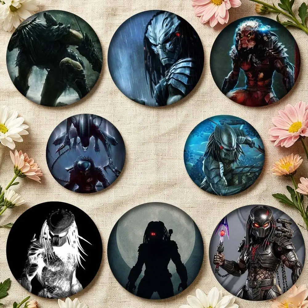 The P-Predator 25mm 32mm 44mm 58mm 75mm Brooches Badges Pins for Accessories Gift