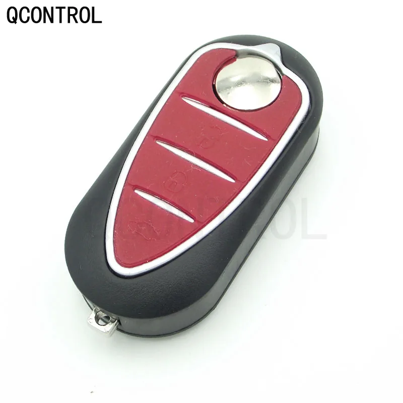 QCONTROL Remote Flip 3 Buttons Car Key Fob For Alfa Romeo Mito 2008-2015 Giulietta 2010-2016 433Mhz ASk ID46-7946 Auto Keys