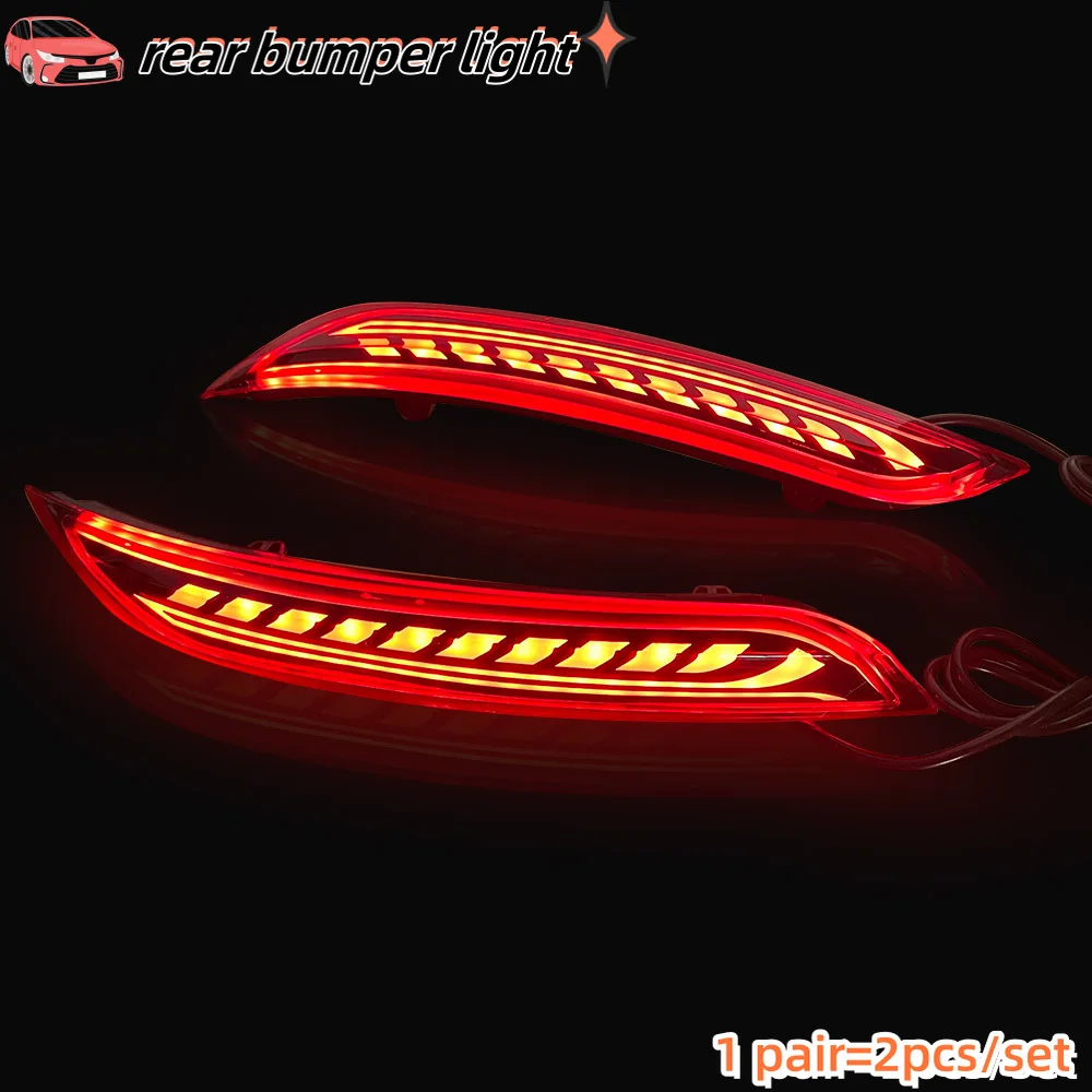 For Volkswagen Polo 2014 2015 2016 2017 2018 Back Fog Light Lamp Brake Light Turn Signal 3-in-1 Function Rear Bumper Lights