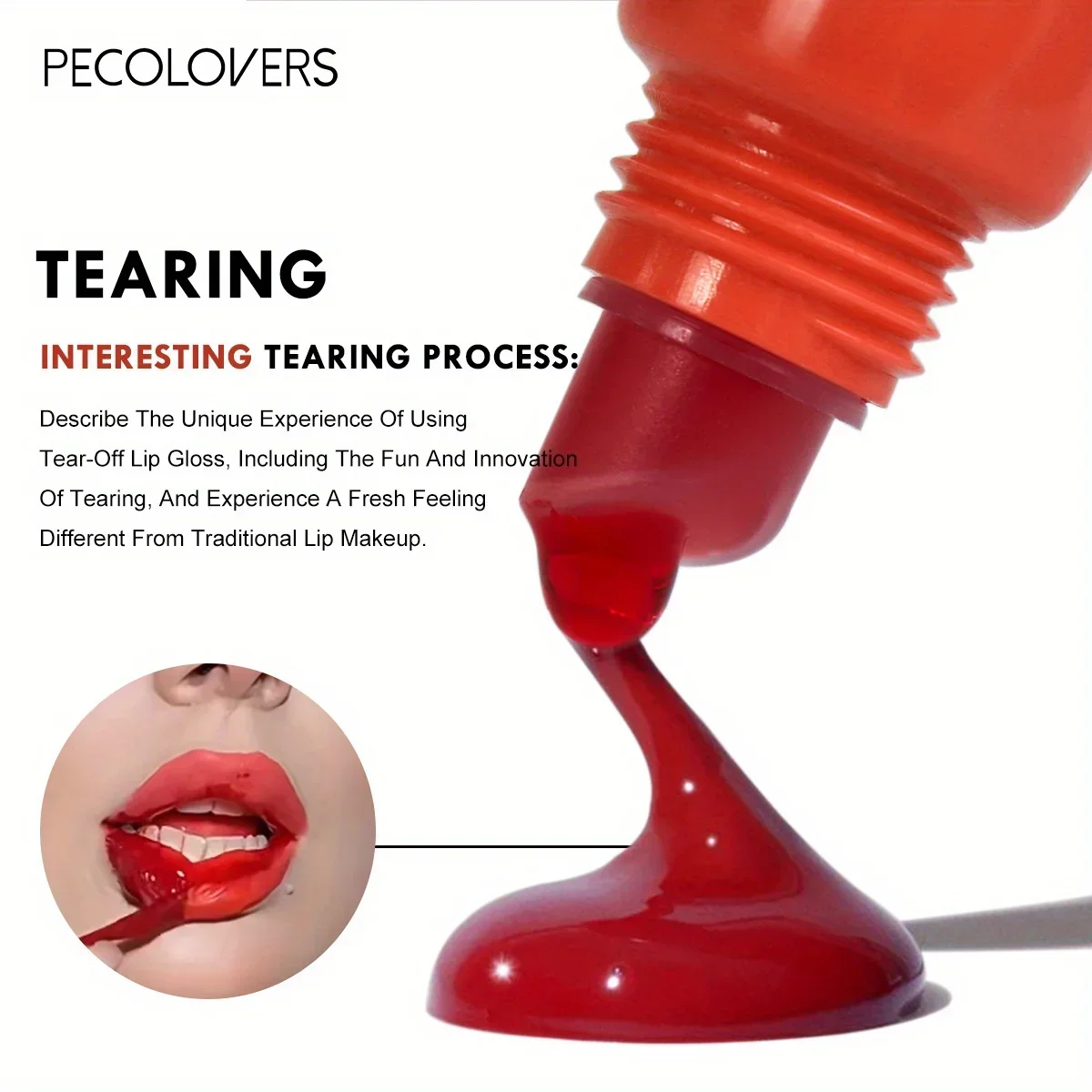 Peel-off Lip Glaze  Non-stick Cups Matte Red Tear-off Liquid Tattoo Lipsticks Waterproof Long Lasting Lip Stain Cosmetic