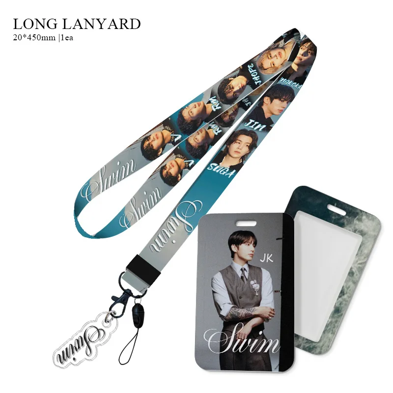 K-pop Boy Group Leader Style Phone Strap Acrylic Pendant Keychain Card Holder Fan Collectible Gift view 5