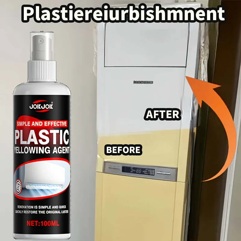 Spray oxidante de blanqueamiento rápido, potente limpiador de plástico para faros de coche, paneles de aire acondicionado, cuencos de inodoro, sin marcas de arañazos