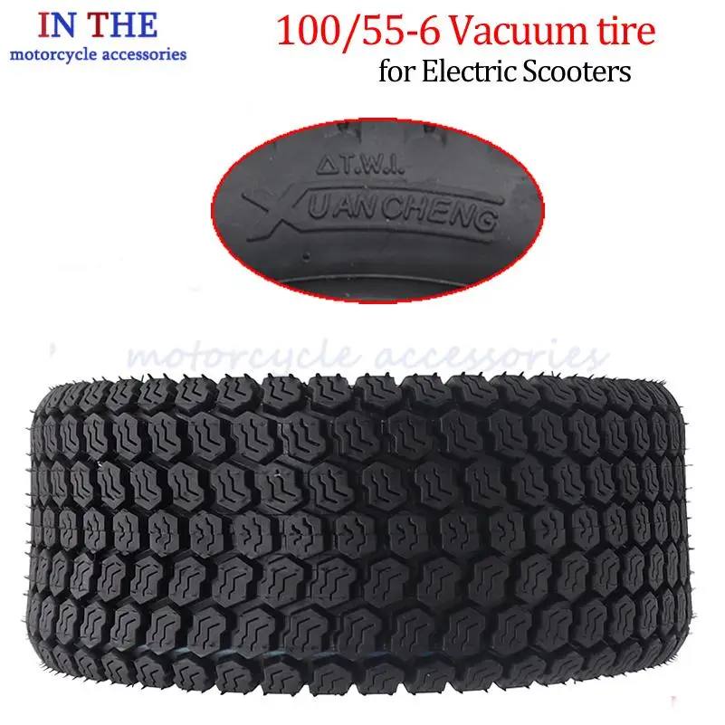 100/55-6 Airless Vacuum Tubeless Tyre Offroad Replacement Wheel FOR Scooter Go Kart ATV Quad Vehicle Spare Components