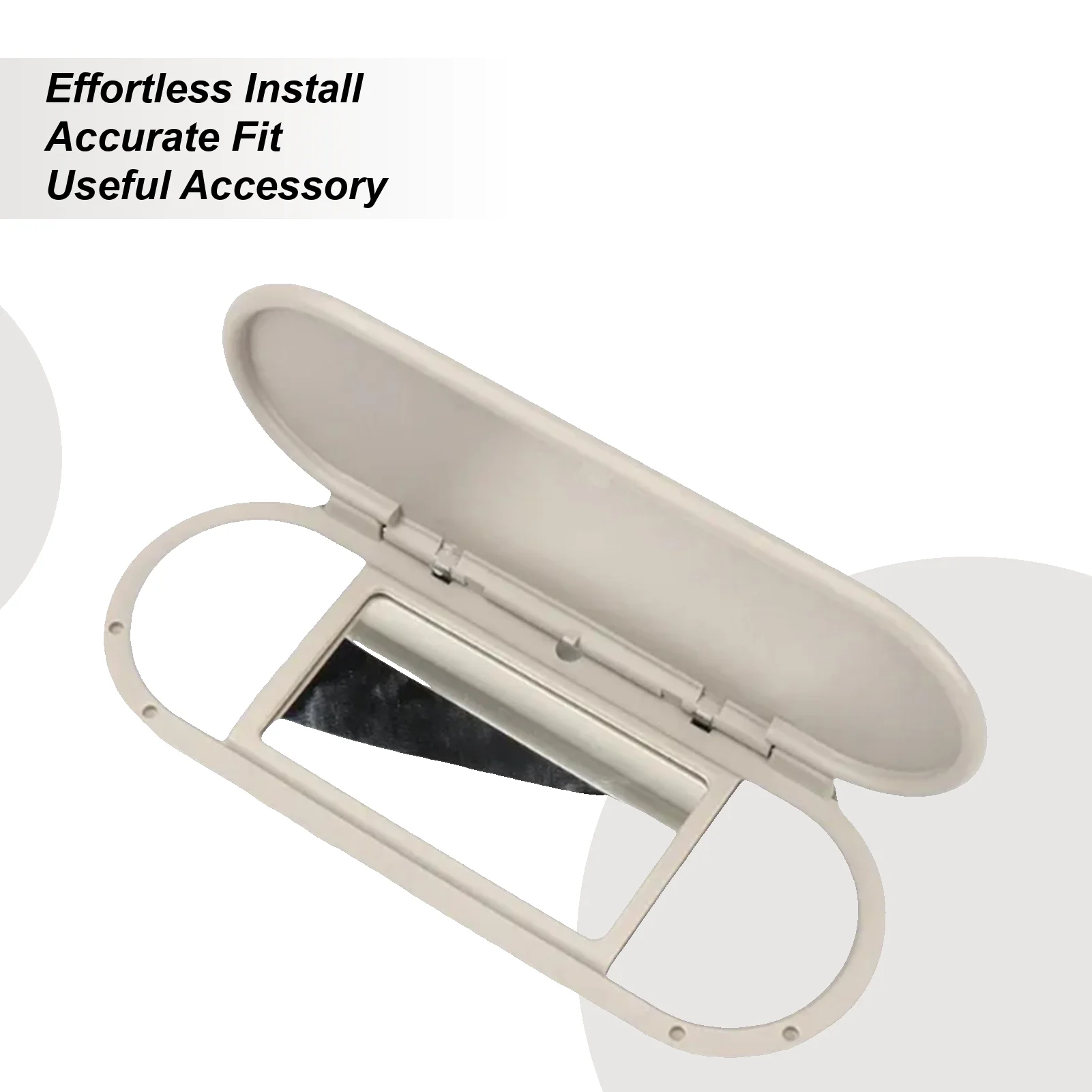 

Sun Visor Mirror Cover Vanity Makeup Mirror Replacement Accessories For Vehicle Truck Left Right Side Daily Commuting Outdoor