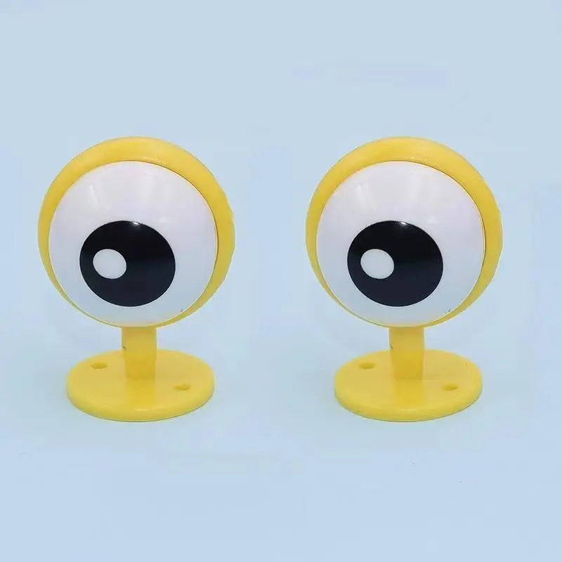 

Fun Cartoon Plastic Eye Stickers for Motorcycle and Electric Bicycle Helmet Decoration - Adhesive Styling Accessories