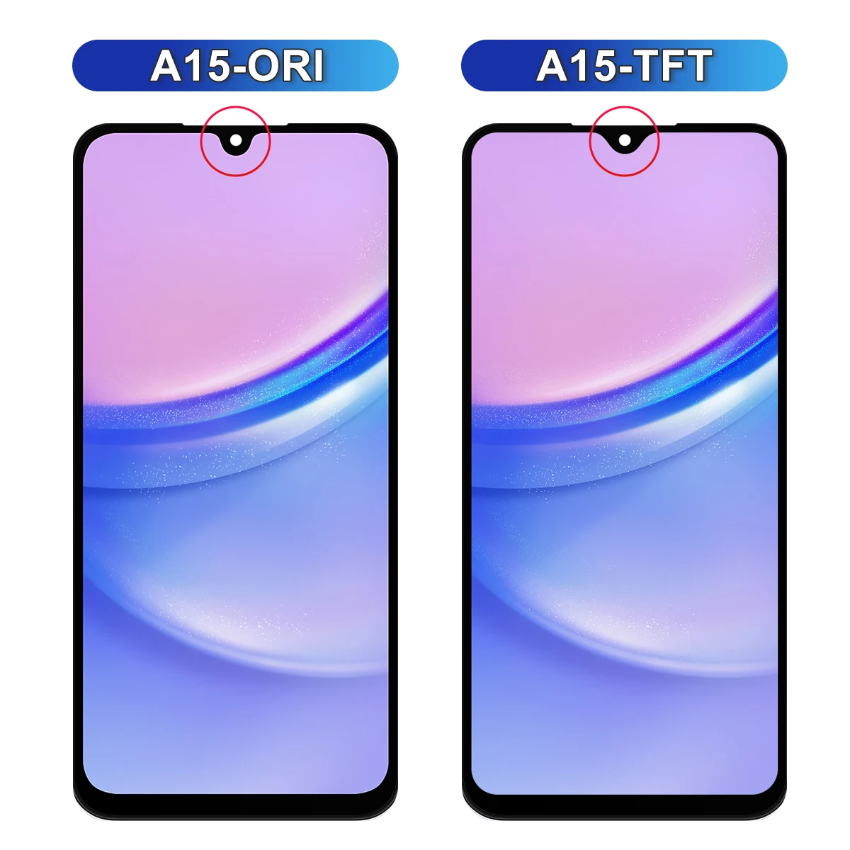 6,5'' getesteter A15 4G SM-A155F-Bildschirm, für Samsung A15 5G SM-A156B LCD-Display, digitaler Touchscreen mit Rahmen – Detail 13