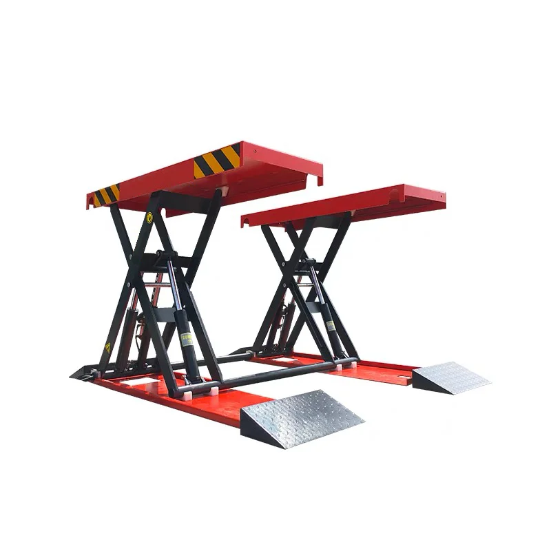 Great Quality 1.4m Movable Scissor Car Lift 4000kg Mid-position Scissor Car Lift With CE Certification