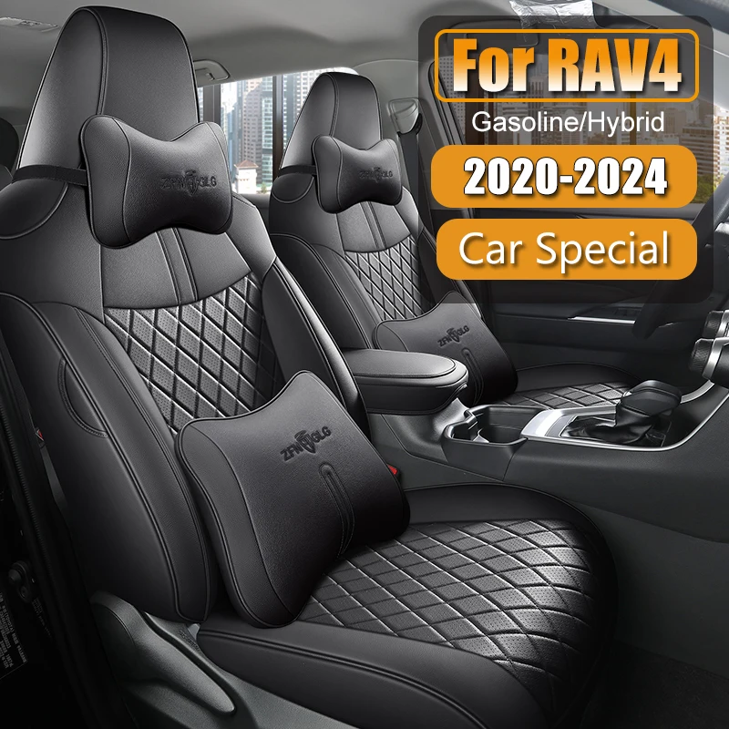 

Car Special Seat Covers Compatible with For Toyota Select RAV4 2019-2024 Years Waterproof Faux Leather Automotive Parts cushion