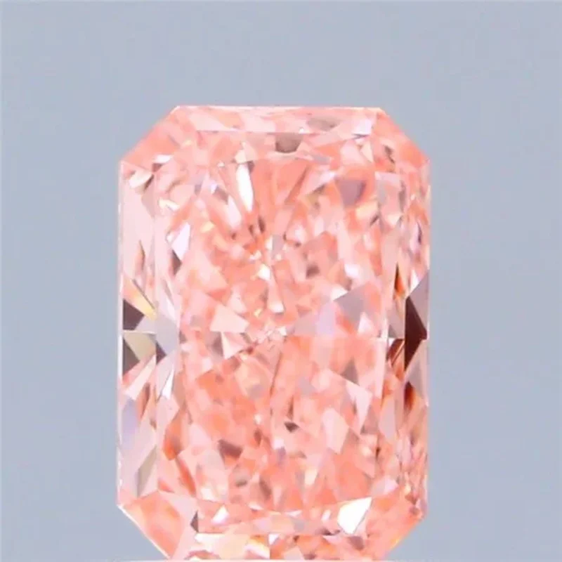 IGI Certified Lab Grown Pink Radiant Cut Loose Diamonds 1 ct to 2 ct Wholesale for Custom Jewelry Making Engagement Rings