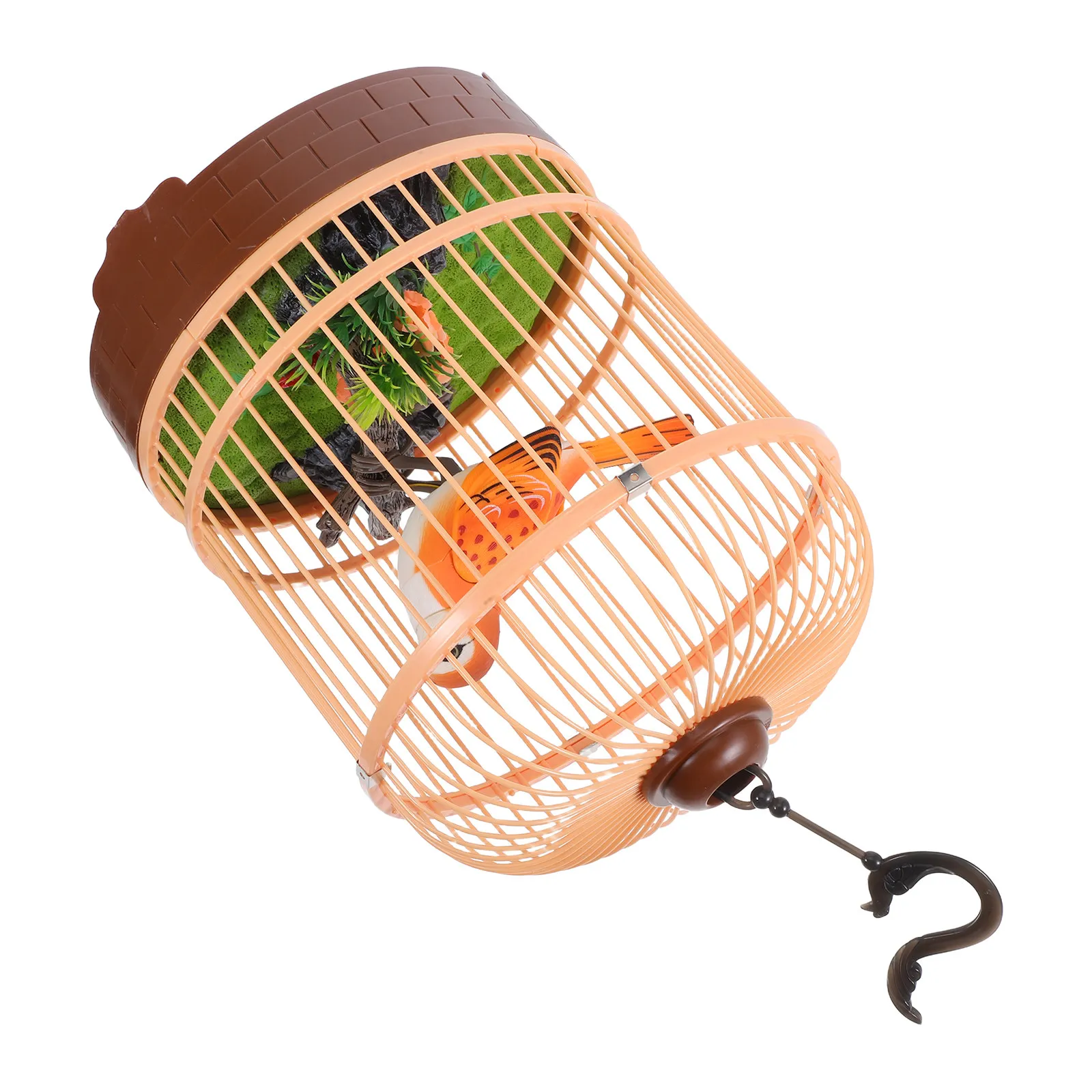 

Voice Activated Induction Birdcage for Kids Chirping Fluttering Realistic Simulation Sounds Movements Interactive Entertainment