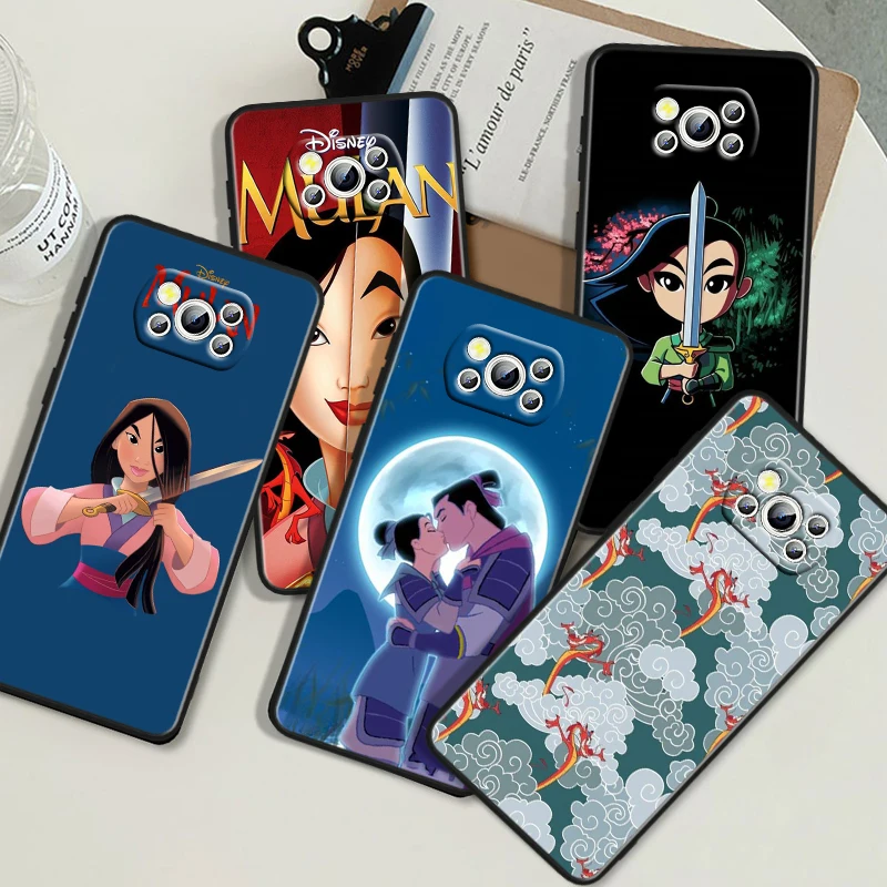 Cool Disney Mulan For Honor V20 10i 10X 9S 9X 9C 9A 8X 8C 8A 7S 7C 7A Magic 5 Lite Pro MAX Black Soft Phone Case