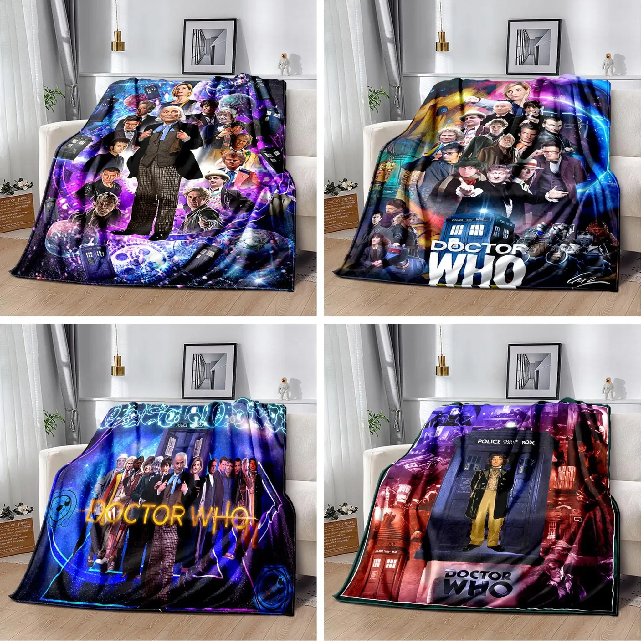 TV Drama Sci-fi Magic Soft Blanket Sublimation Cartoon Covered Blanket Bedding Flannel for Children and Adult Bedrooms Decor