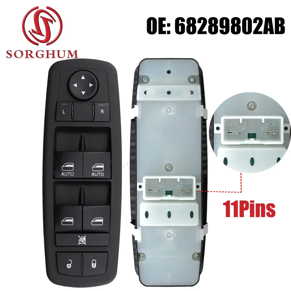 

Eletric Master Power Window Outside Mirror Switch Button For Jeep Grand Cherokee 2016 2017 2018 2019 68289802AB 68319802AA