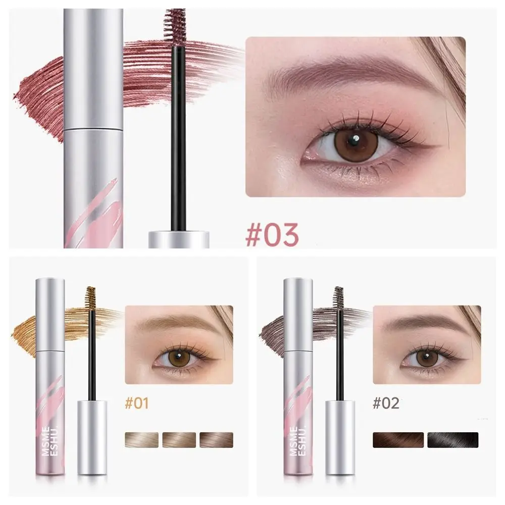 Natürliche Augenbrauen-Färbecreme, schweißfest, langlebig, Augenbrauen-Färbestift, wasserfest, mit Klapppinsel, Augenbrauen-Mascara, Augenbrauen-Styling