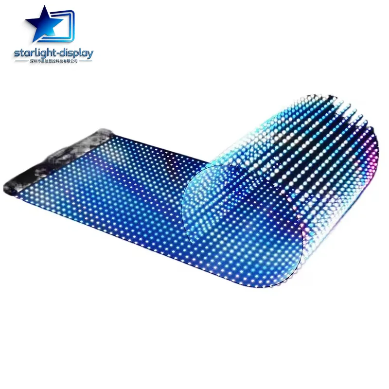 

Led Film Screen Led Transparent Led Film for Glass Installed Play Advertising Soft Transparent Glass Film LED Screen