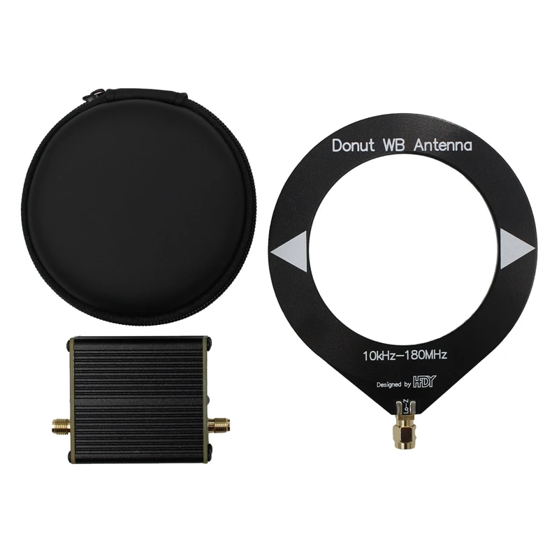 

Mini Loop Antenna High Impedance Amplifier 10Khz-180Mhz With Low Impedance Converter For Radio Walkie Talkie SDR Easy Install