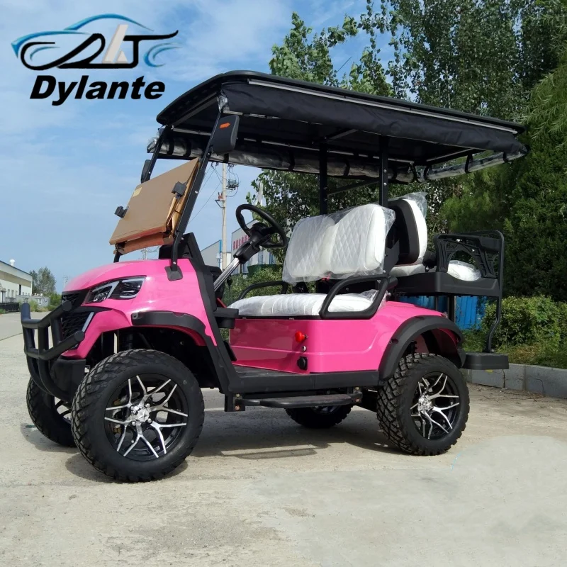 Lead Acid Maintenance Free Battery High End 4 Seater Golf Cart, Battery Powered Electric Vehicle