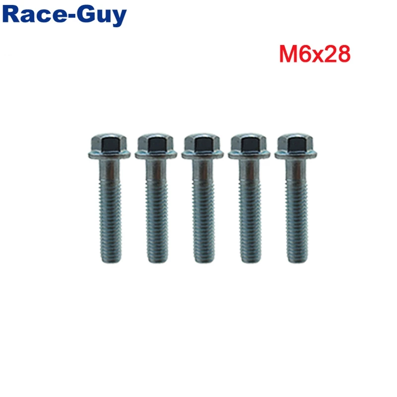 Flanged Hex Bolt M6 x 28mm 35mm 50mm 80mm 110mm For 50cc-190cc Pit Dirt Bike ATV Quad Engine Motorcycle