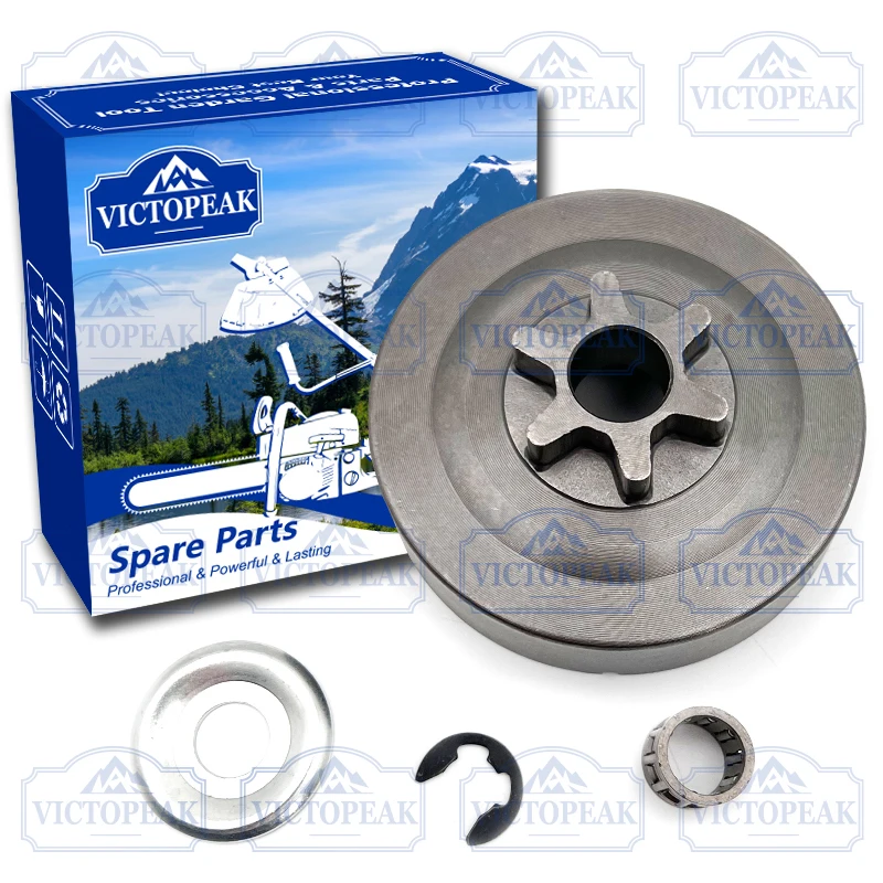 Hardened Steel Clutch Drum Sprocket Kit for Chainsaw MS170 MS180 017 018
