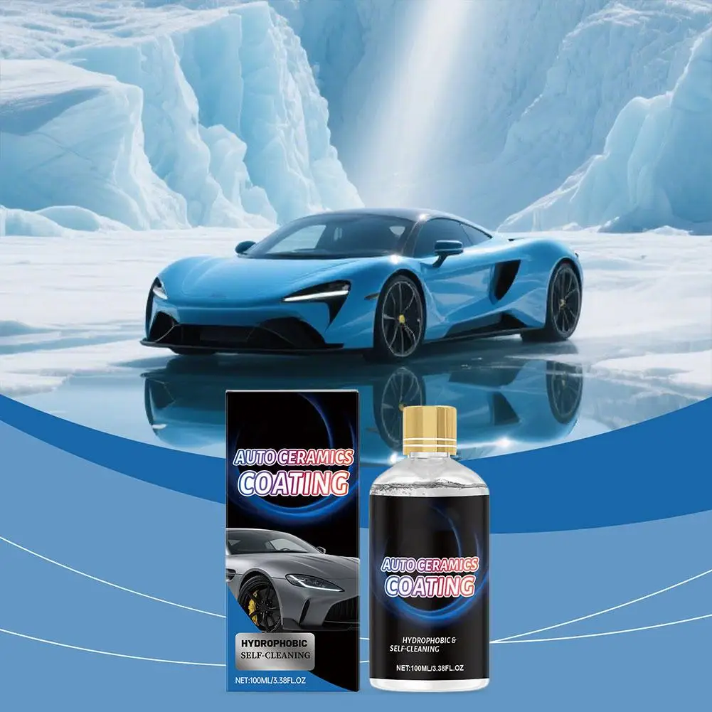 100 مللي سيارة طلاء السيراميك وكيل مقاومة للأشعة فوق البنفسجية مقاوم للماء طلاء السيارات حماية مرآة تألق طلاء نانو لطلاء السيارات/الزجاج A2B3 #3