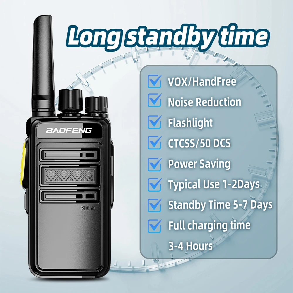 바오펑 GMSK 디지털 무전기 BD-V12B 암호화 통화 UHF HD 소음 감소 BF-888S 업그레이드 장거리 양방향 라디오 BF12D