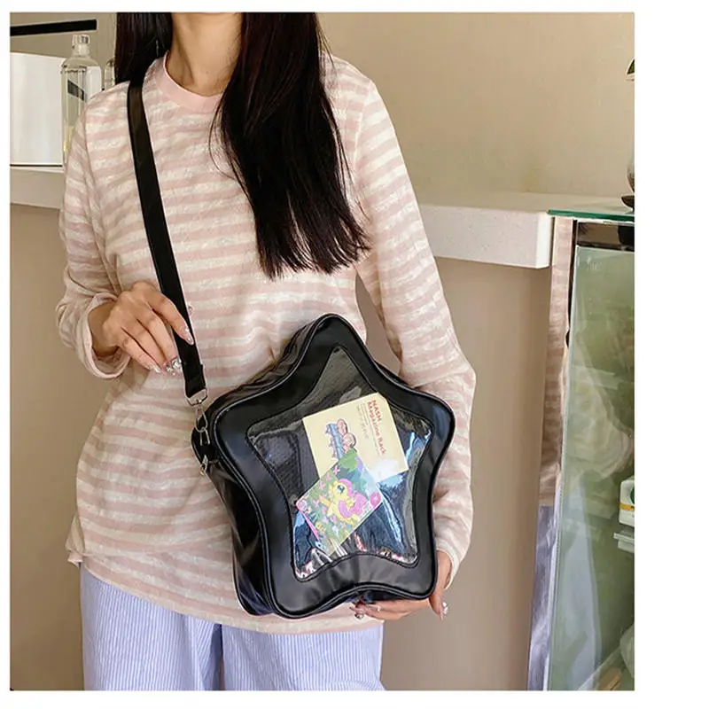 2026 Niedliche Kawaii Ita Bag Original Anime Fünfzackiger Stern Zweidimensionale Umhängetasche Street Fashion Ulzzang Schultertasche für Mädchen – Detail 6
