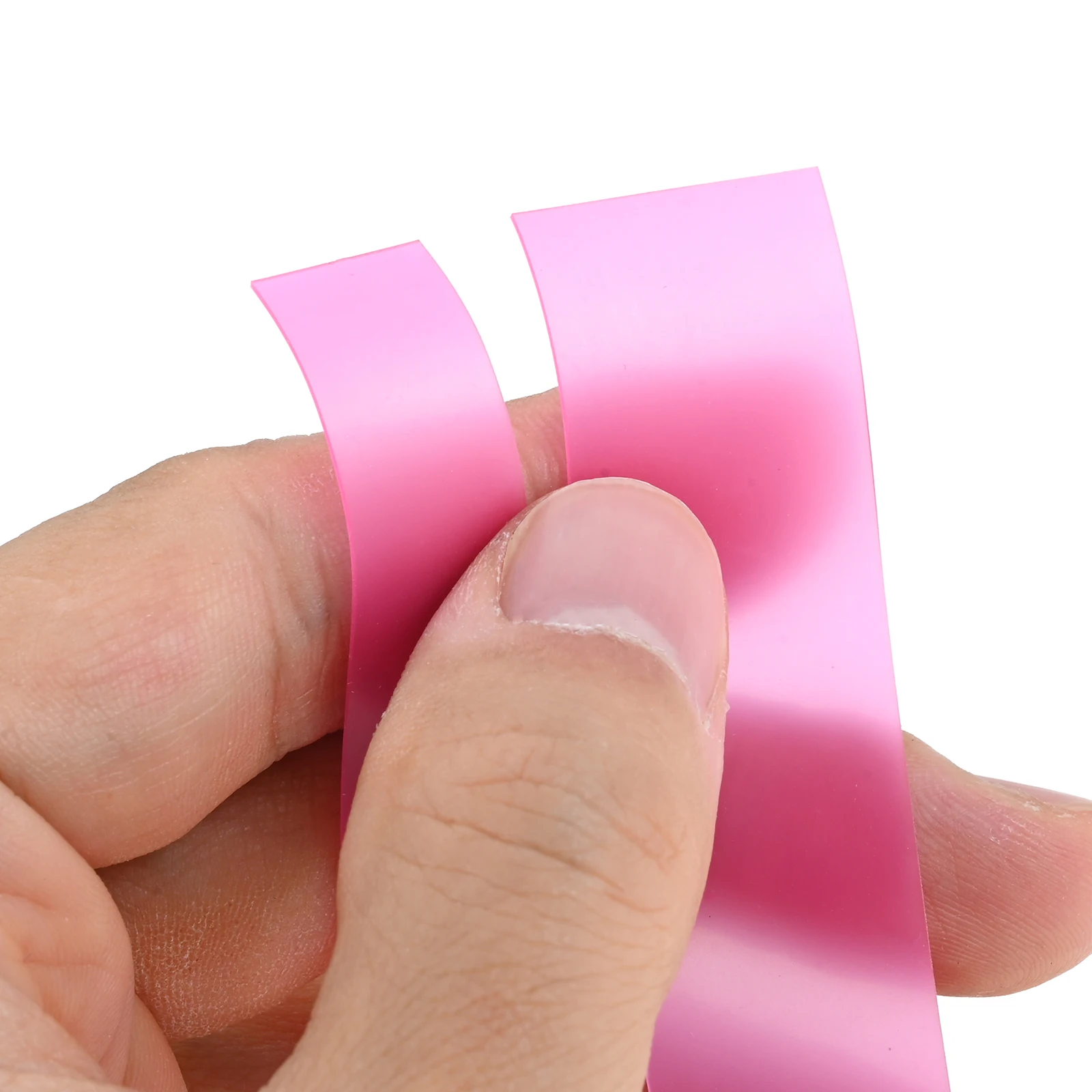 20pcs 0.45mm Thick Natural Latex Slingshots Flat Rubber Bands Strong Elastic Rubber Band Hunting Catapult 20mm/12mm Width Pink