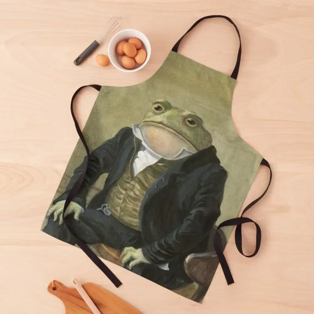 

Colonel Toad / Sir Toad Apron Novelties Kitchen And Home painting barber uniform Kitchen on the wall Apron