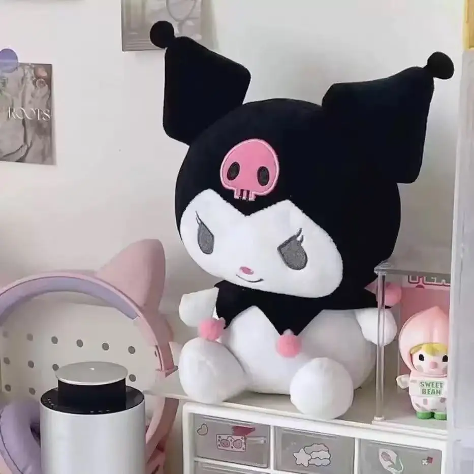 Peluches Sanrio Kawaii, Muñecos de Peluche de Kuromi, My Melody y Cinnamoroll, Almohadas de Anime, Regalos para Niños, Decoración de Habitaciones **