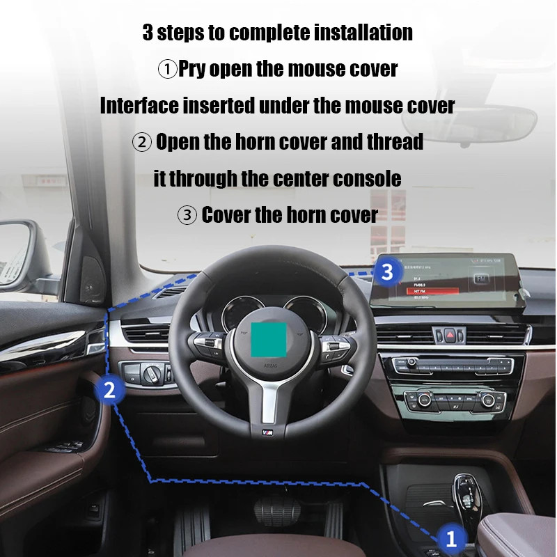 

HUD Factory Modified Concealed Dedicated Head Up Display Speed Projector Suitable For BMW X1 X2 2016~2023 MPH KPH