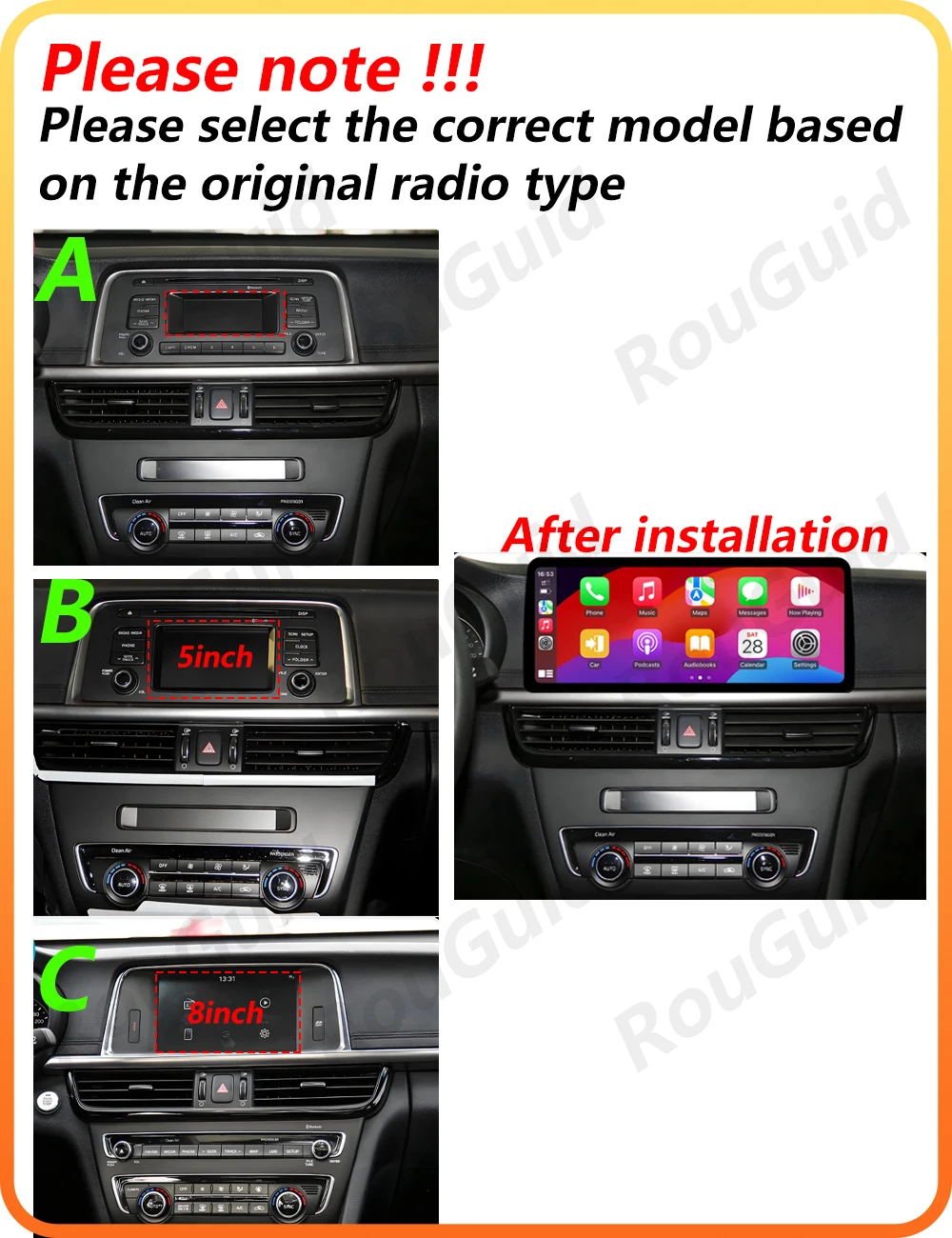 12.3'' Android 15 Carplay Car Radio For KIA K5 Optima 2015 2016 2017 2018 2019 Auto Stereo Car Screen Multimedia Player BT GPS